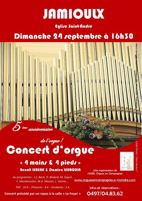 Affiche concert jamioulx 24 09 2017